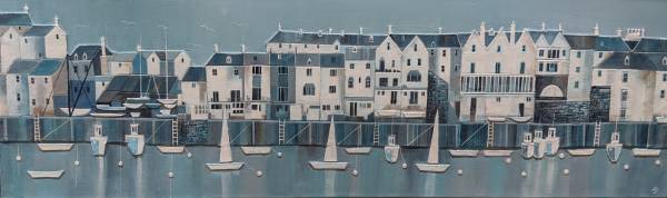 - Mixed Media on Canvas, Painting by Julie Adlard, measuring 30 x 100 cm (H x W) framed at 34 x 104 cm £875